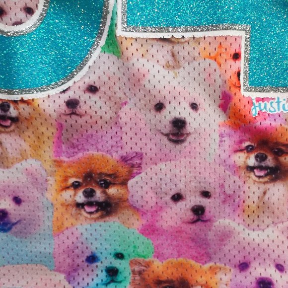 Justice   "Awesome 04" puppy dogs jersey style T-shirt girl size 18 - Picture 4 of 7